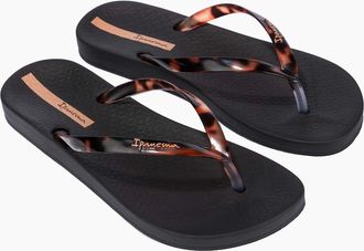 Ipanema Womens Ipanema Womens Anatomic Connect II Fem Flip Flops - Black/Black - Size: 5