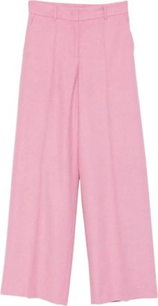 Manuel Ritz Pantaloni in flanella - Rosa