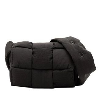 Bottega Veneta Pre-owned Cross Body Bags, female, Black, Size: ONE SIZE Pre-owned Nylon Crossbody Bag