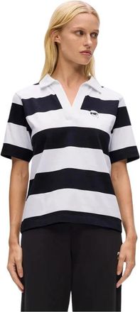 Karl Lagerfeld Ikon Polo - Dames - Polos - Wit - XS - Katoen - Tops