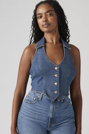 Levi's Cors&eacute; en denim Bria - Mujer - XS - Azul / Cornerback