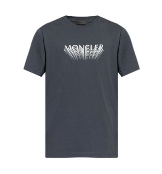 Moncler Grey Crew Neck T-Shirts