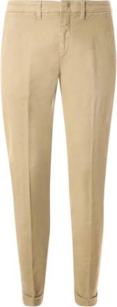 Fay Slim Fit Camel Broek - Heren - Chinos - Beige - W33 - Katoen - Broeken