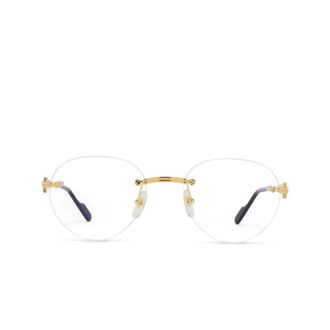Cartier Sunglasses, unisex, Yellow, Size: 52 MM Stylish Glasses