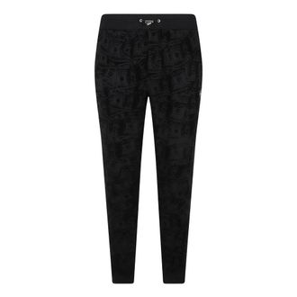 Philipp Plein Pantalones de ch&aacute;ndal de punto con estampado gr&aacute;fico - Trousers - Hombre - Negro - XL