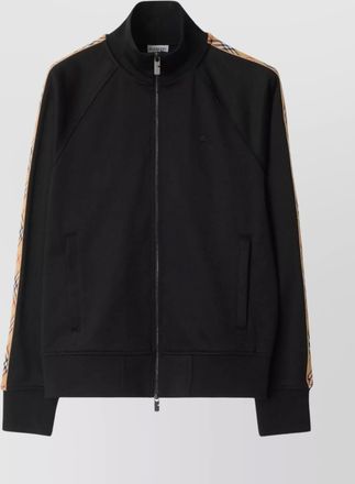 Burberry logo hoodie striped detail