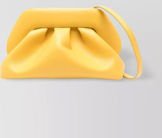 Themoir&egrave; tia pleated rectangular clutch bag with top handle