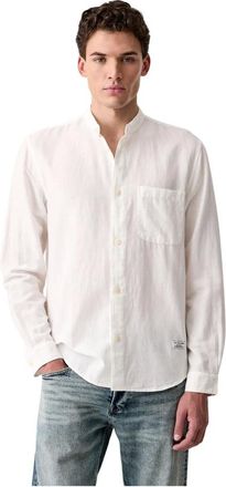 Marc O'Polo Camisa de lino - Shirts - Hombre - Blanco - XL