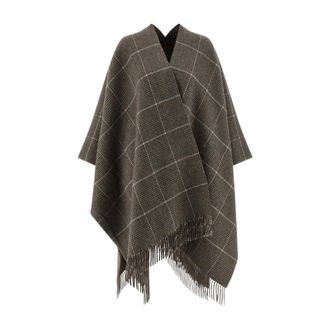 Brunello Cucinelli Silk & Nylon Brown Scarf