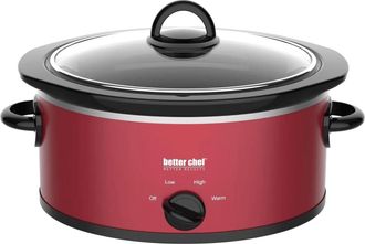 Better Chef Better Chef 3-Quart Oval Slow Cooker with Removable Stoneware Crock