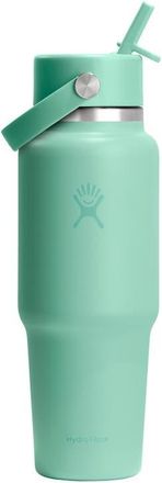 Hydro Flask 32-Ounce Wide Mouth Travel Bottle with Flex Straw Cap in Mermaid Green at Nordstrom