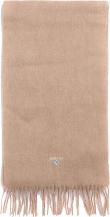 Barbour Accessoires, Heren, Bruin, ONE Size, Wol, Effen Lamswollen Sjaal