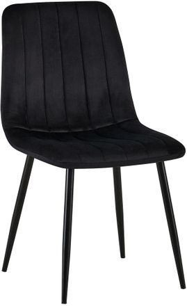 Clp Silla De Comedor Dijon Terciopelo Negro