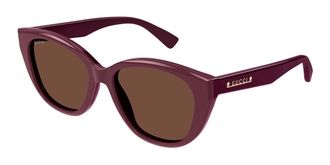 Gucci GG1588S 003 Womens Sunglasses Burgundy Size 54 - Free RX Lenses - Free RX Lenses
