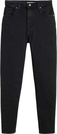Levi's Dames Rechte Pijpen Mom Jeans (Zwart)