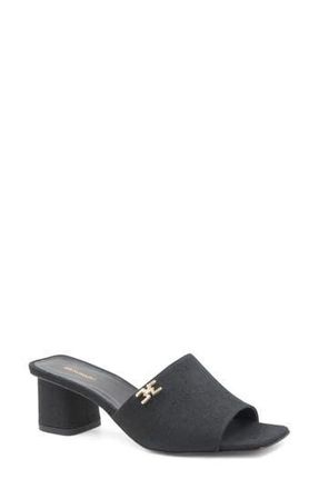 Bruno Magli Alessandra Sandal in Black Linen at Nordstrom Rack, Size 8