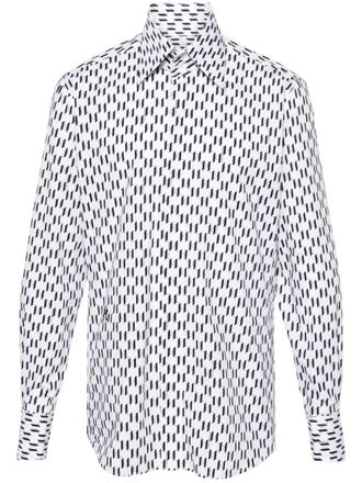 Karl Lagerfeld Camicia con monogramma - Bianco