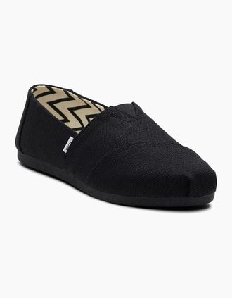 Toms Womens TOMS Alpargata Cotton Womens Black Trainers - Size: 7