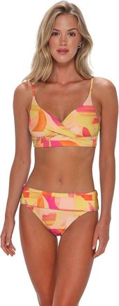Sunsets Lyla Bralette Bikini Swimsuit Top in Dreamsicle Crepe at Nordstrom, Size Xx-Large