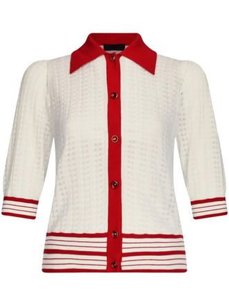Liu Jo two-tone cardigan - White