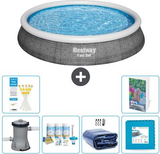 Bestway Piscina Bestway Fast Set Redonda - 396x84 Cm - 7-piezas S188