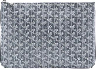Goyard Pre-owned Clutches, female, Gray, Size: ONE SIZE Pre-owned Fabric Clutch