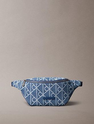 Calvin Klein Ri&ntilde;onera denim de jacquard con logo