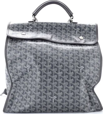 Goyard Saint Leger Briefcase Backpack Coated Canvas