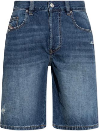 Diesel Korte Broeken, Heren, Blauw, W31, Denim, Regular Short Denim Shorts