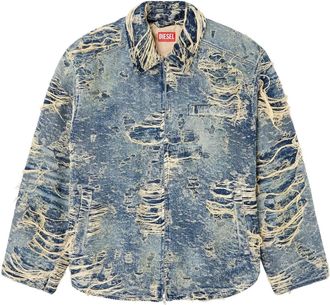 Diesel Giacca denim D-IVAR-FSG1 - Blu