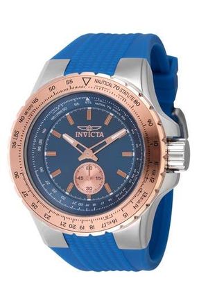 Invicta 49307 Aviator Watch in Blue/rose Gold at Nordstrom Rack