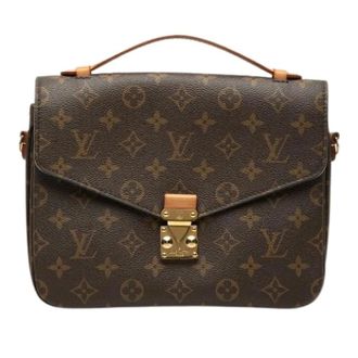 Louis Vuitton Pre-owned Pochette Metis - Dames - Pre-owned - Bruin - Maat: ONE Size Leer