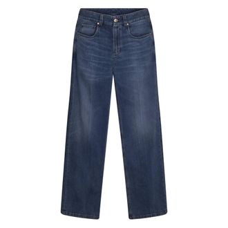 Brunello Cucinelli Straight Fit Jeans, female, Blue, XS, Contemporary Loose Jeans