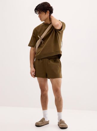 Le 31 Mens Structured jersey short Inseam: 3