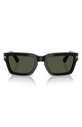 Persol 55mm Rectangular Sunglasses in Black at Nordstrom