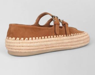 Prada leather espadrilles