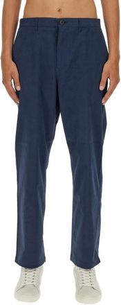 Paul Smith Casual Straight Leg Broeken - Heren - Straight fit broeken - Blauw - W30 - Katoen - Broeken