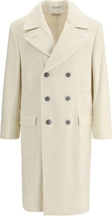 Brunello Cucinelli Corduroy Dubbelzijdige Overjas