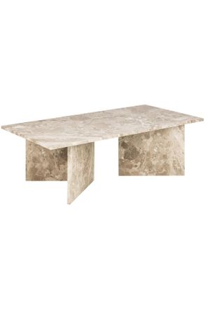 Livetastic Couchtisch, Creme, Stein, rechteckig, 70x42x140 cm, Wohnzimmer, Wohnzimmertische, Couchtische, Couchtische Keramik