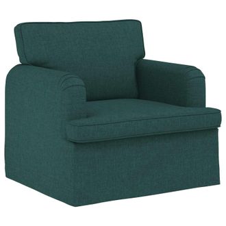 vidaXL Sof&aacute; Verde Oscuro 84 X 80 X 85 Cm Tela Vidaxl