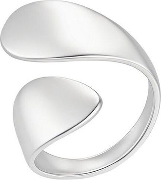 Adornia Adornia Tarnish Resistant 18K Plated Open Columns Ring