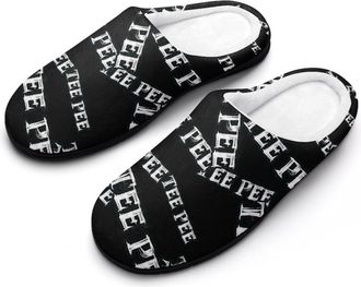 Generic Tee Pee Cotton Slippers for Women Indoor Outdoor Slipper Slip-On Memory Foam Home Shoes
