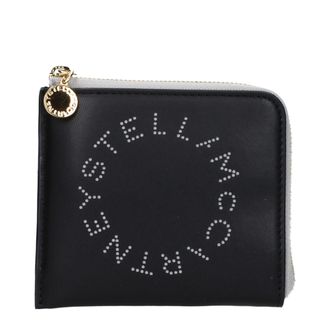 Stella McCartney Black Leather Womens Wallet