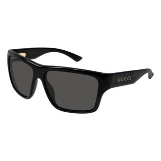 Gucci Zonnebril met geometrisch montuur - Heren - Zonnebrillen - Zwart - 59 MM - Accessoires
