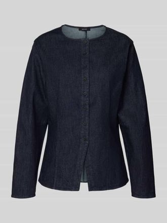 OPUS Hemdbluse mit Knopfleiste Modell Fartis in Dunkelblau, Gr&ouml;&szlig;e 34