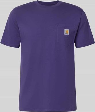 Carhartt Work in Progress Regular Fit T-Shirt mit Logo-Patch in Lila, Gr&ouml;&szlig;e XXL