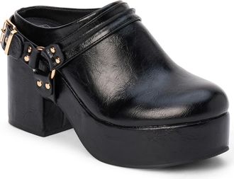 Matisse Footwear Sawyer Block Heel Platform Clog in Black at Nordstrom, Size 6