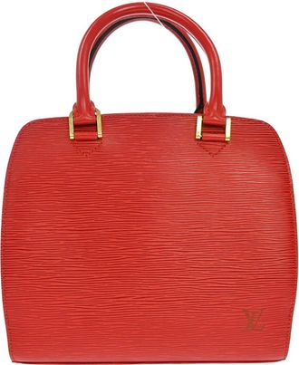 Louis Vuitton Pont Neuf Epi Leather Red Leather Handbag (Pre-Owned)