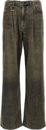 R13 Jeans Ellery a gamba ampia - Grigio