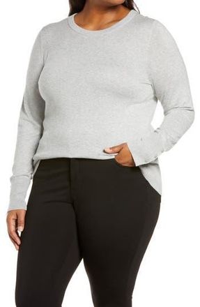 Halogen Crewneck Sweater in Grey Heather at Nordstrom Rack, Size 2X